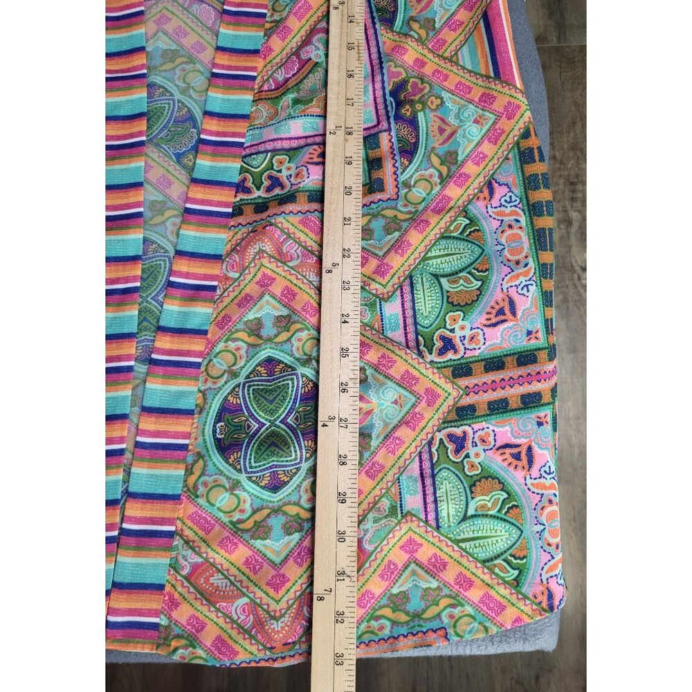 LAUNDRY by Shelli Segal One Size Swim Coverup Open Sheer Kimono Boho Festival - Picture 8 of 8